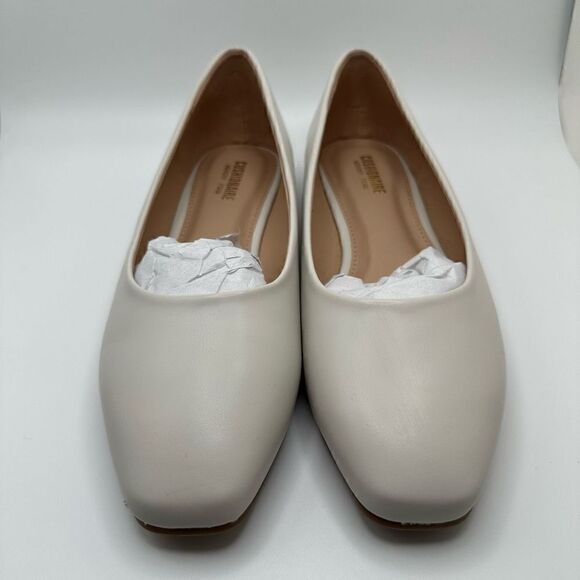 CUSHIONAIRE Women's Flat with +Memory Foam 8 WIDE IVORY - Picture 2 of 7